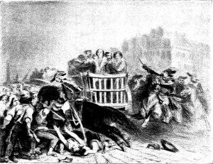 19th c. drawing of the Reign of Terror