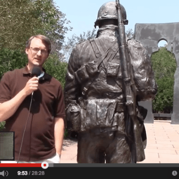 Screen shot from Past & Presence: the Minnesota Korean War Memoriall