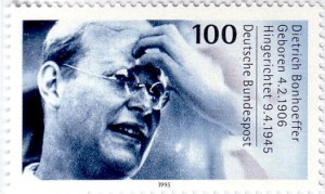 1995 German stamp of Dietrich Bonhoeffer