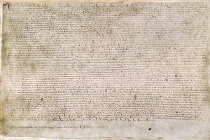 Extant copy of the 1215 Magna Carta