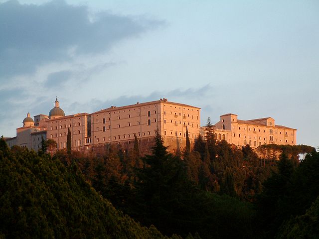 The rebuilt Benedictine monastery at Monte Cassino