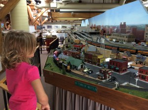 My daughter trainwatching