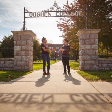 Goshen College gate