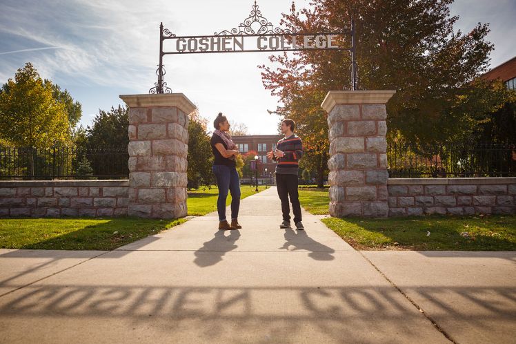 Goshen College gate