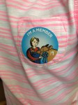 Lena's MNHS member sticker at the Kelley Farm