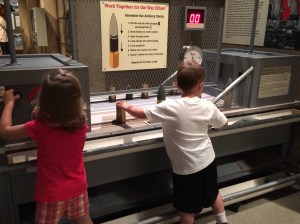 Assembly line in Greatest Generation exhibit at MN History Center