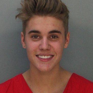 Justin Bieber's booking shot