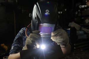 U.S. Navy welder