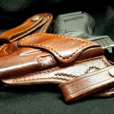 Holstered pistol