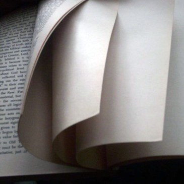 Book turning to blank pages