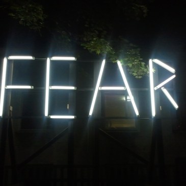 "Fear" in neon lights