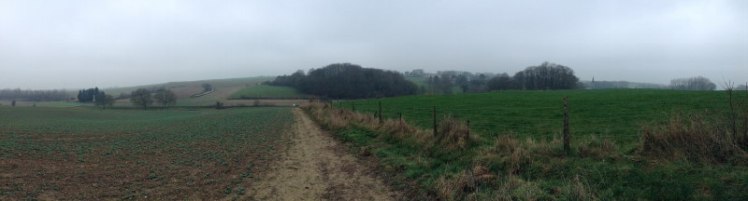 The former Somme battlefield near Beaumont Hamel
