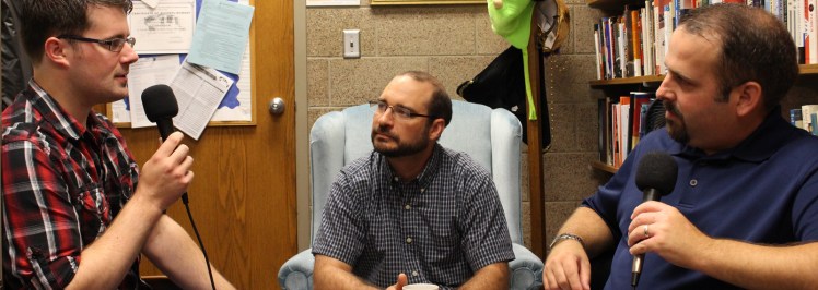 Mitchell Krumm, Andy Bramsen, and Chris Moore of Election Shock Therapy