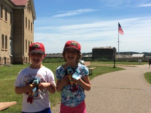 The kids with their History Hounds at Fort Snelling