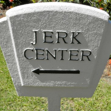 "The Jerk Center" sign