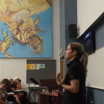 Amy Poppinga teaching