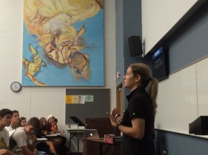 Amy Poppinga teaching