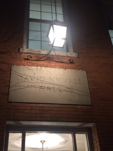 Sign for Nyvall Hall, home of North Park Theological Seminary