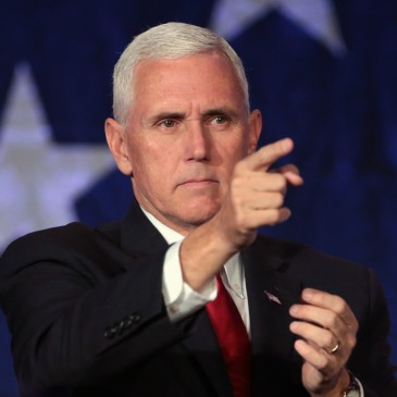 Mike Pence campaigning in 2016