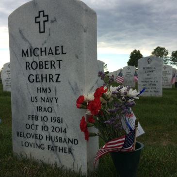 Headstone for my cousin, Mike Gehrz, who died in 2014