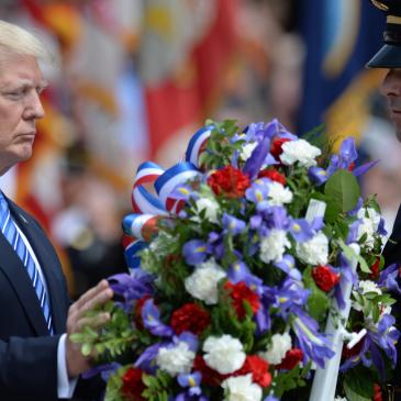 Trump at Memorial Day ceremony