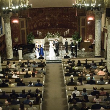 My wedding, in Northwestern's Nazareth Hall