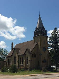 Old building of Bethel Lutheran Church in Little Falls, MN