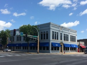 The former "Butler Block" in downtown Little Falls (now a U.S. Bank branch)