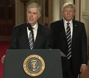 Neil Gorsuch and Donald Trump