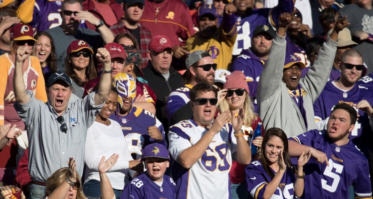 Minnesota Vikings fans in 2016