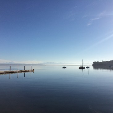 View from the wharf in Coupeville, WA