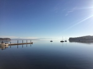 View from the wharf in Coupeville, WA
