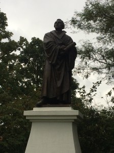 Statue of Martin Luther at Luther College in Decorah, Iowa