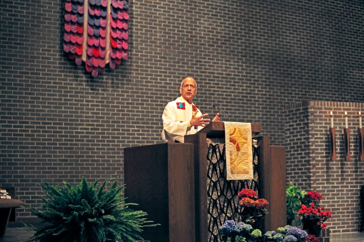 Mark preaching at Salem Covenant