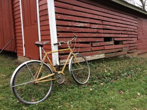 Old bike by the granary
