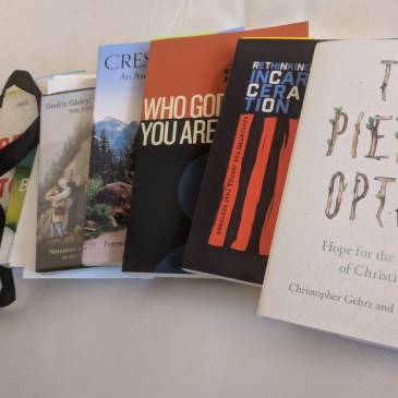 The Pietist Option and other books given away at the ECC's Midwinter 2018 conference