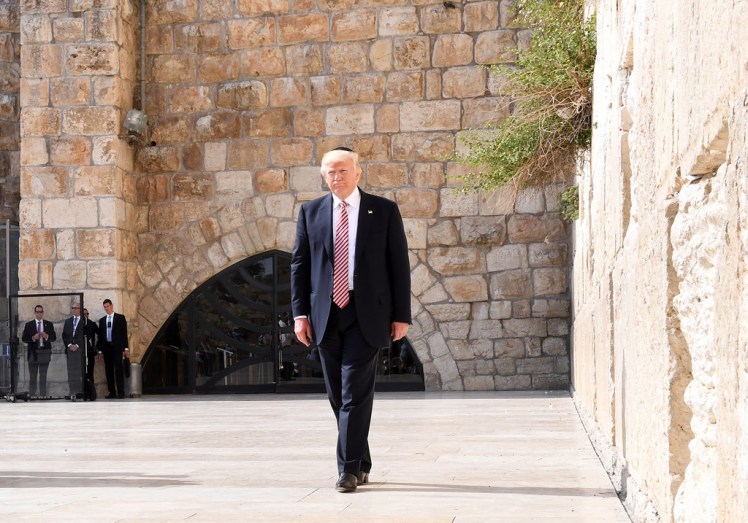 Trump at Western Wall in Jerusalem