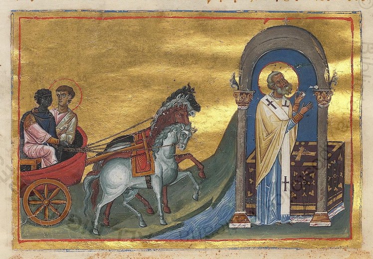 Icon of the baptism of the eunuch