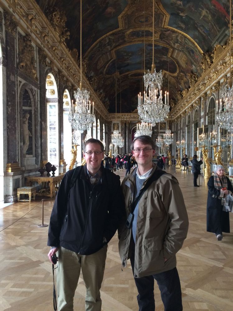 Sam Mulberry and Chris Gehrz at Versailles