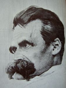 1899 drawing of Friedrich Nietzsche