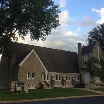 The original building of Roseville (MN) Lutheran Church
