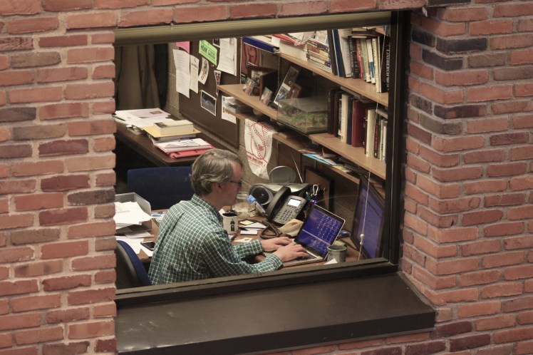 Me working in my office at Bethel