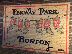 1934 painting on the wall of Fenway