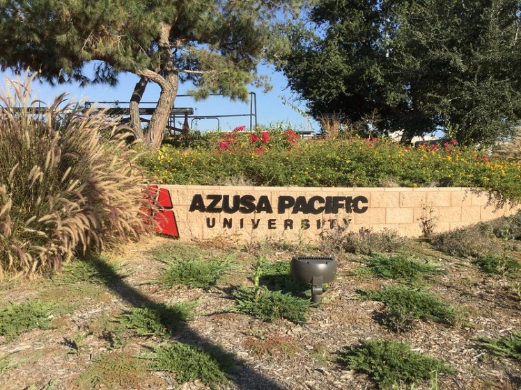 Azusa Pacific University entrance sign