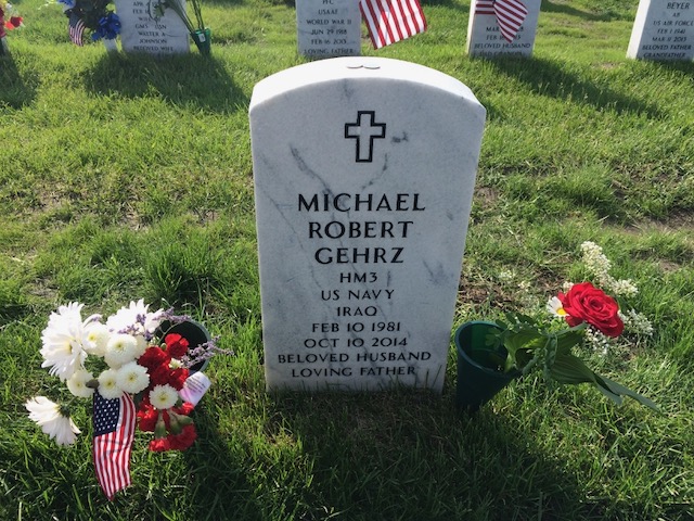 My cousin Mike's grave at Fort Snelling National Cemetery