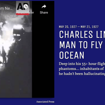 Screenshot of 1927 picture in Lindbergh timeline