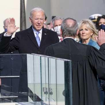 Joe Biden takes the presidential oath of office